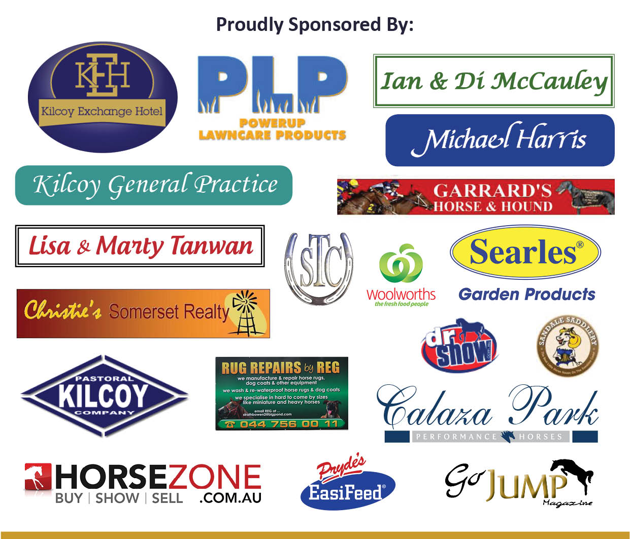 Grand Prix Show - Kilcoy 2012 - Sponsors